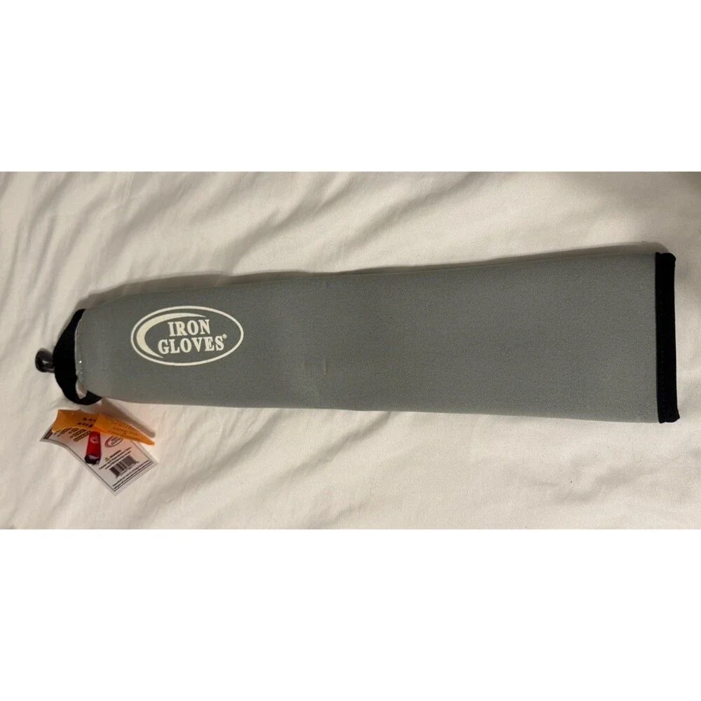 Iron Gloves Insulated Bat Warmer Cover Baseball Softball 2 1/4” Bats - GRAY